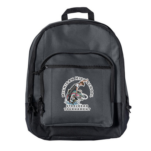Michigan High School Steelhead Tournament - M, a Dark Charcoal Everyday Backpack
