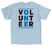 Second Harvest Volunteer ONE Wear (blue), a Light Blue Classic Unisex Tee (back-view)
