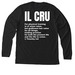 IL CRU Pocket Logo, a Solid Black Blend Premium Long Sleeve Tee (back-view)