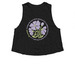 Jeremiah 21:2 Tank Top&nbsp;, a Solid Black Blend Women?s Cropped Racerback Tank
