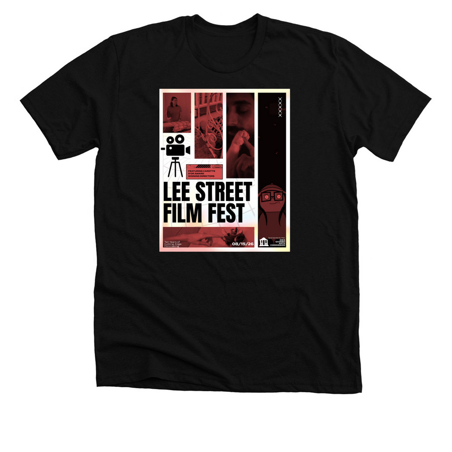 Lee Street Film Festival @ Ten, a Solid Black Blend Premium Unisex Tee