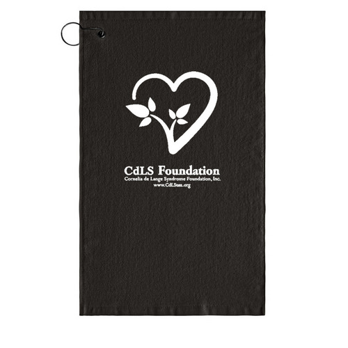 Tee Off for CdLS Awareness, a Black Golf Towel