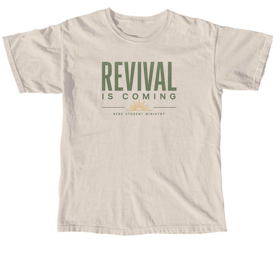 NEBC Youth - Revival, a Ivory Comfort Colors Unisex Tee