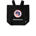Operation At Ease Tote, a Black Recycled Cotton Tote Bag