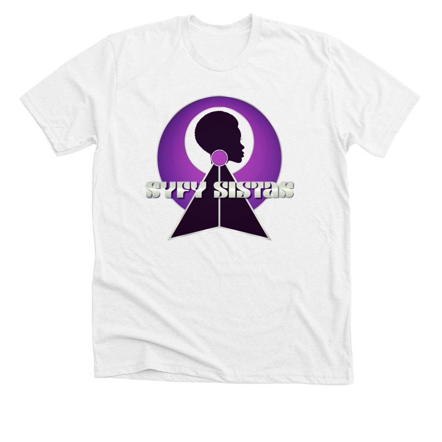 SyFy Sistas logo&nbsp;, a Solid White Blend Premium Unisex Tee