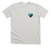 HART Black Cat Logo, a Heather Cement Premium Unisex Tee
