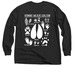 Tracking Shirt - White Tracks, a Black Classic Long Sleeve Tee