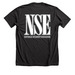 NSE t-shirt, a Dark Grey Heather Premium Unisex Tee (back-view)