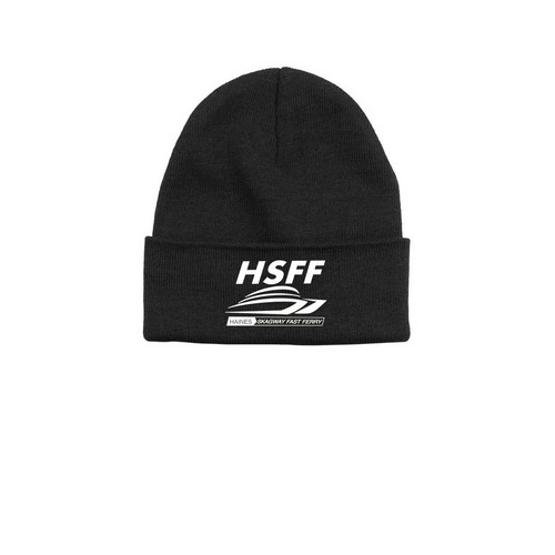 HSFF Beanie, a Black Printed Base Camp Beanie