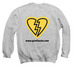 GRIEF SUCKS Sweatshirt, a Sport Grey Crewneck Sweatshirt (back-view)