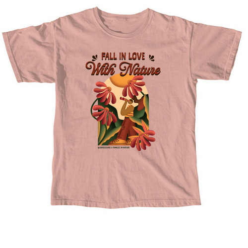 Fall in Love with Nature 2026, a Peachy Comfort Colors Unisex Tee