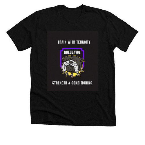 Bulldawg Strength and Conditioning&nbsp;, a Solid Black Blend Premium Unisex Tee