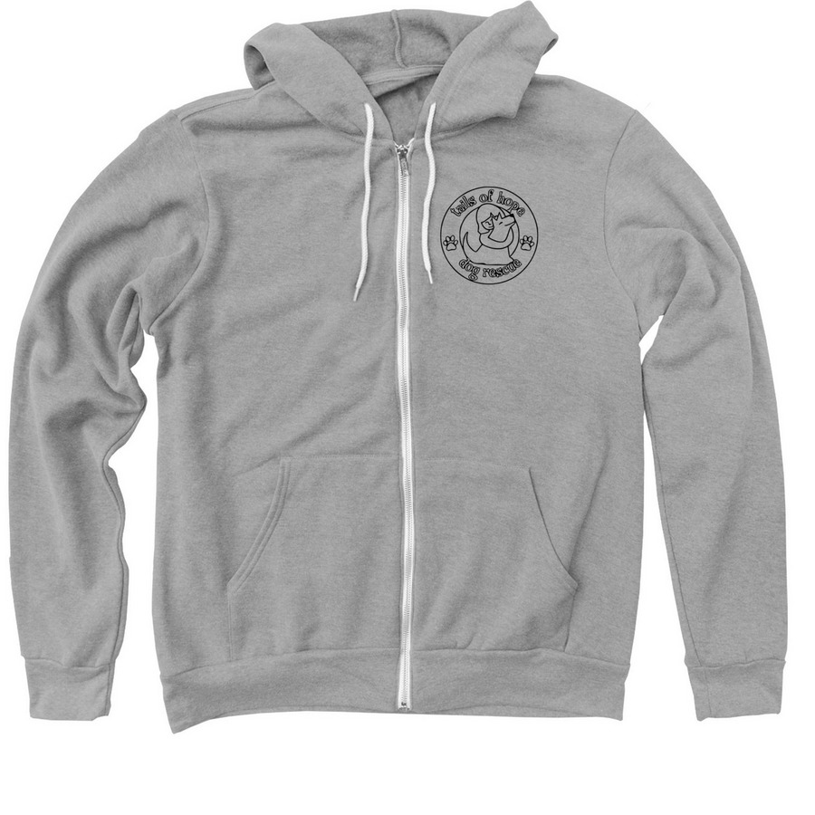 Brixie's Pizza Party, a Athletic Heather Zip Up Hoodie