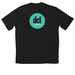 dc1 athletic apparel, a Black Classic Performance Tee (back-view)
