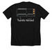 2023 Hank's Heroes Hemophilia Walk T-Shirt, a Solid Black Blend Premium Unisex Tee (back-view)