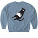 Black Cat Reads BookPage Unisex Sweatshirt, a Stone Blue Softstyle Crewneck Sweatshirt