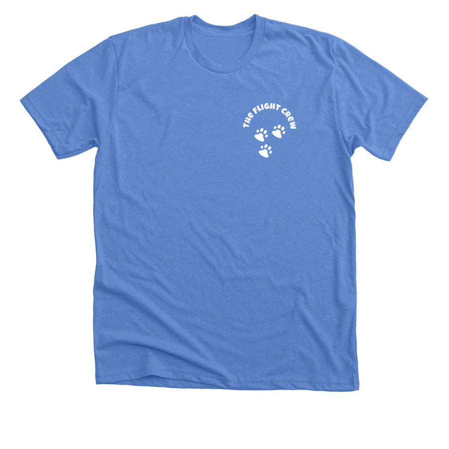 Dock Diving Club 2026, a Heather Columbia Blue Premium Unisex Tee