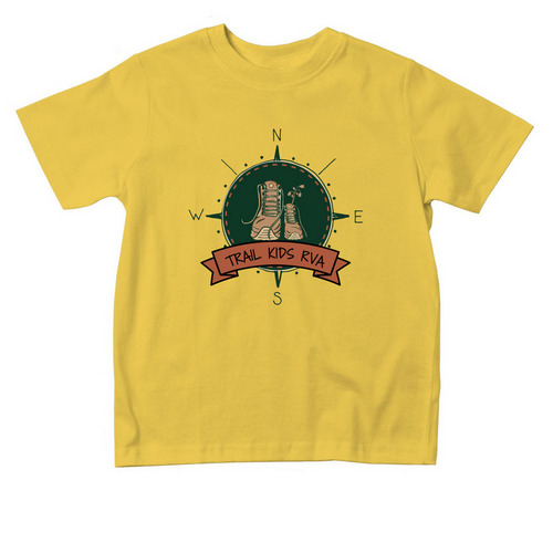 Toddler Trail Kids Compass, a Yellow Toddler Tee