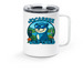 Travel Mug, a White Stainless Steel Travel Mug