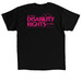 Disability isn't a tragedy, a Black Classic Unisex Tee (back-view)
