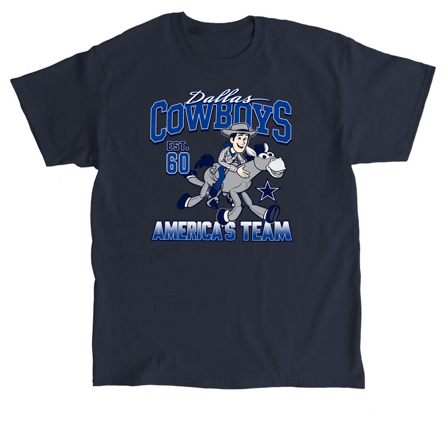 Woody and Bullseye ? Dallas Cowboys T-Shirt, a Navy Classic Unisex Tee