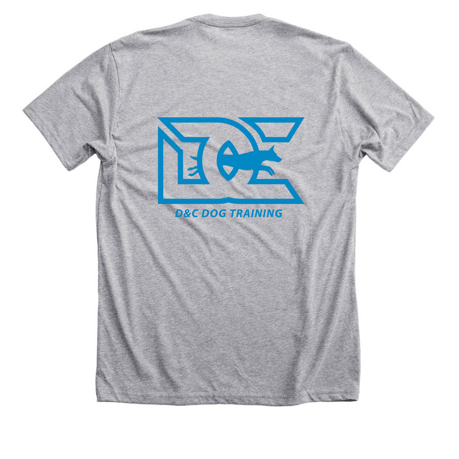 D&C New Design, a Athletic Heather Premium Unisex Tee (back-view)