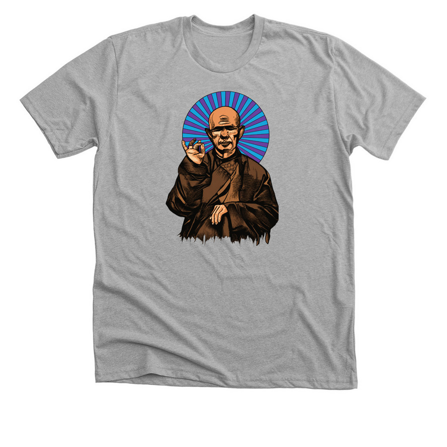 Prem drew Thich Nhat Hanh, a Athletic Heather Premium Unisex Tee