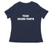 V-Neck Team Meany Pants T-Shirt (Women's), a Navy Women's Relaxed V-Neck Tee