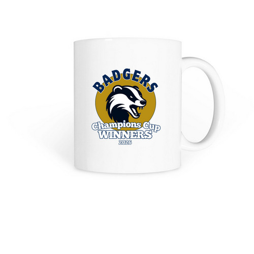 Leeds Badgers Champions Cup&nbsp;Mug, a White Coffee Mug