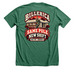 Mac 2?s to Firehouse #2, a Heather Grass Green Premium Unisex Tee (back-view)