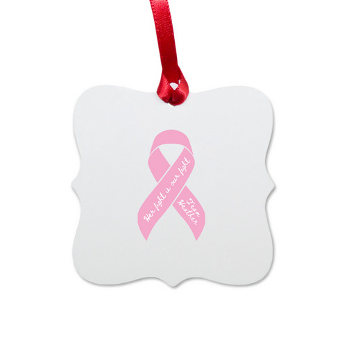 Team Heather Christmas Ornament, a White Aluminum Square Ornament