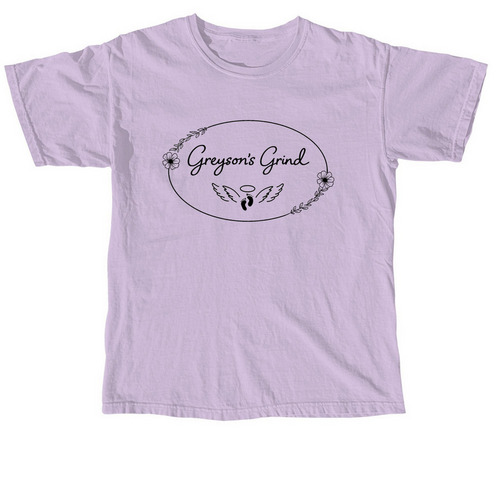 Greyson?s Grind, a Orchid Comfort Colors Unisex Tee