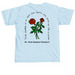 Frassati Roses, a Chambray Comfort Colors Unisex Tee (back-view)