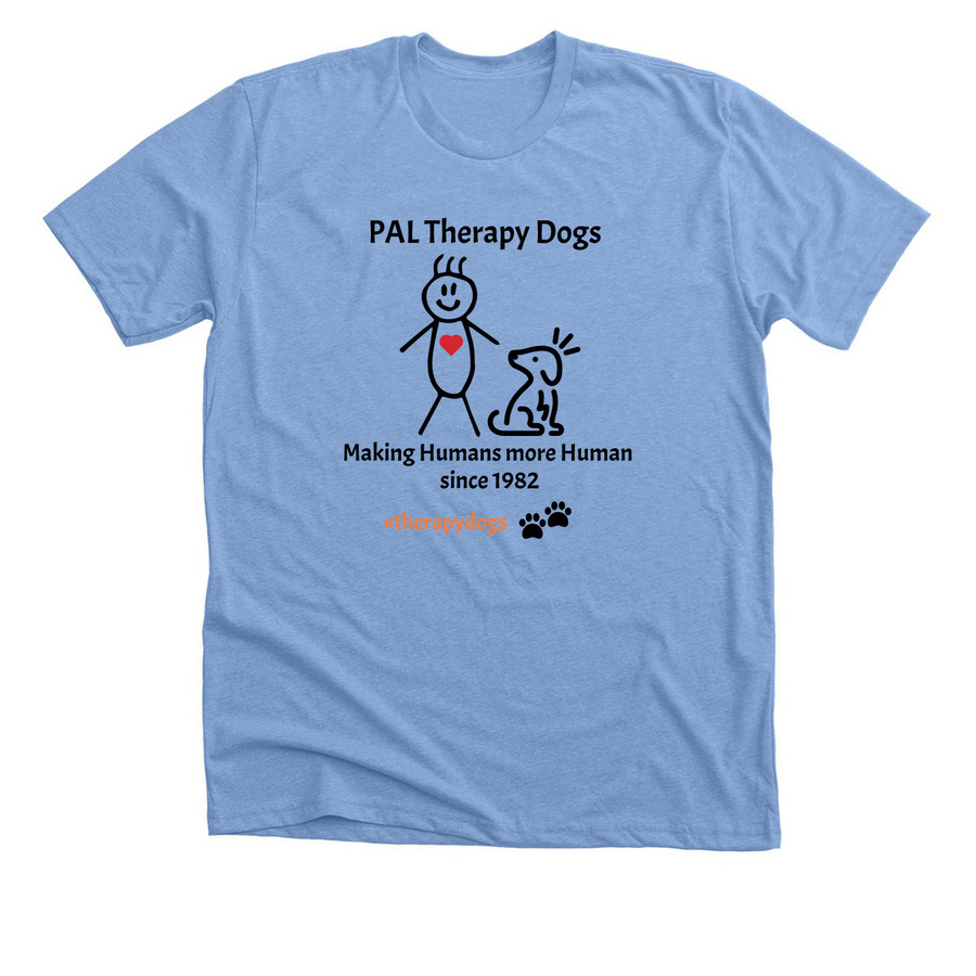 Making Humans more Human, a Heather Carolina Blue Premium Unisex Tee