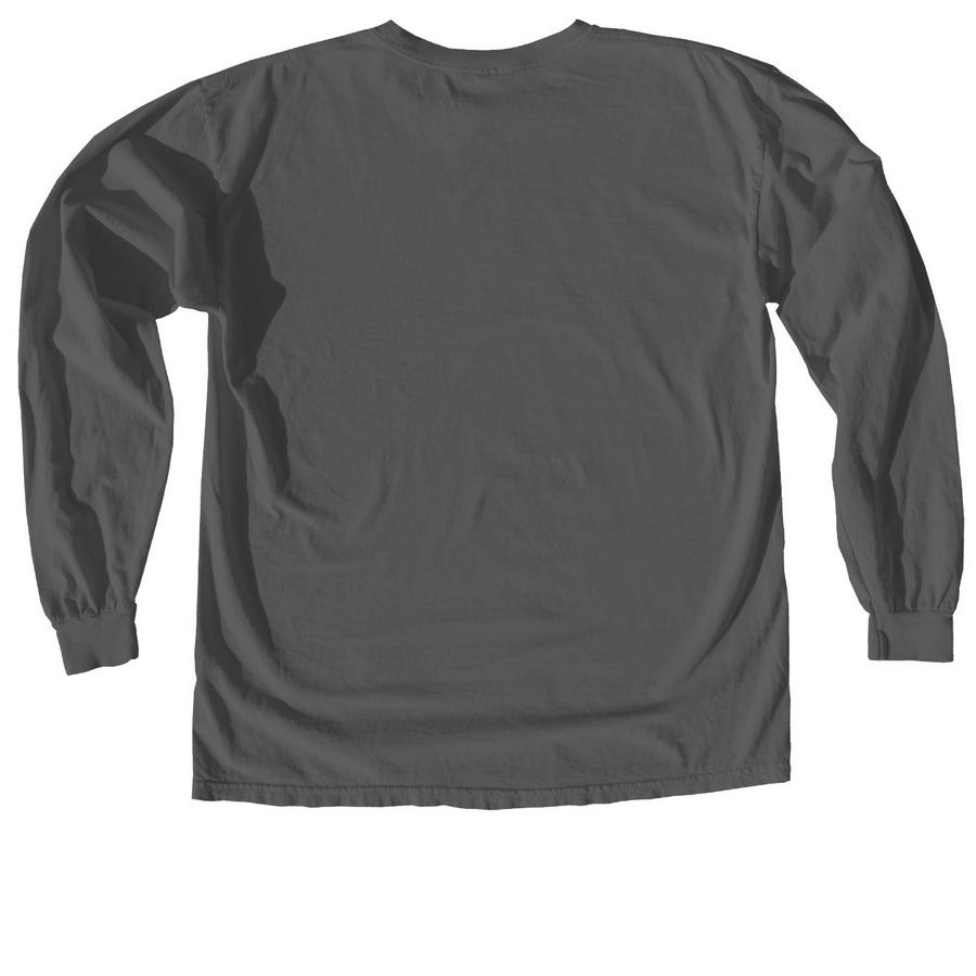 Paper Hearts Fall Shirt Drop, a Pepper Comfort Colors Long Sleeve Tee (back-view)