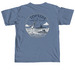 Topside Social Club, a Blue Jean Comfort Colors Unisex Tee (back-view)