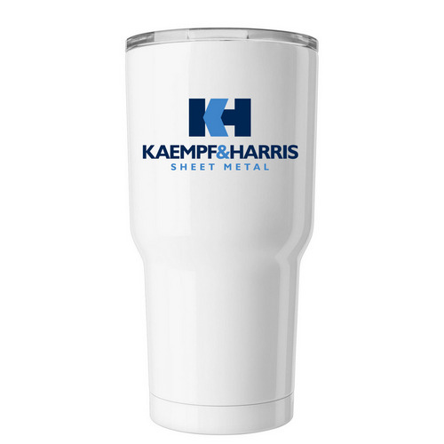 Kaempf & Harris Insulated Tumbler, a White Insulated Tumbler