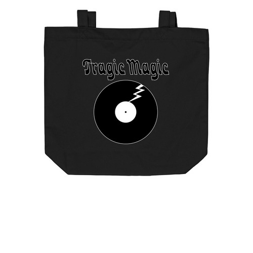 Tragic Magic Tote (Black), a Black Organic Cotton Tote Bag