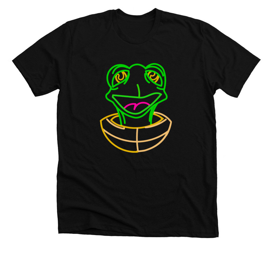 Crush Neon (Enlarged Design), a Solid Black Blend Premium Unisex Tee