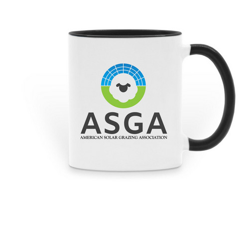ASGA Coffee Mug, a Black Two-Tone Ceramic Mug