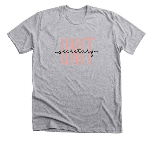 Unit Secretary&nbsp;, a Athletic Heather Premium Unisex Tee
