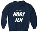 Trending Matching Set - Top, a Navy Gildan Softstyle Pullover Hoodie (back-view)