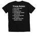 Rover Shirts, a Solid Black Blend Premium V-Neck Tee (back-view)