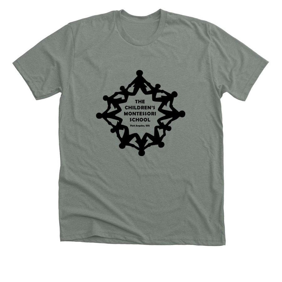 The Children's Montessori School Shop, a Deep Heather Premium Unisex Tee