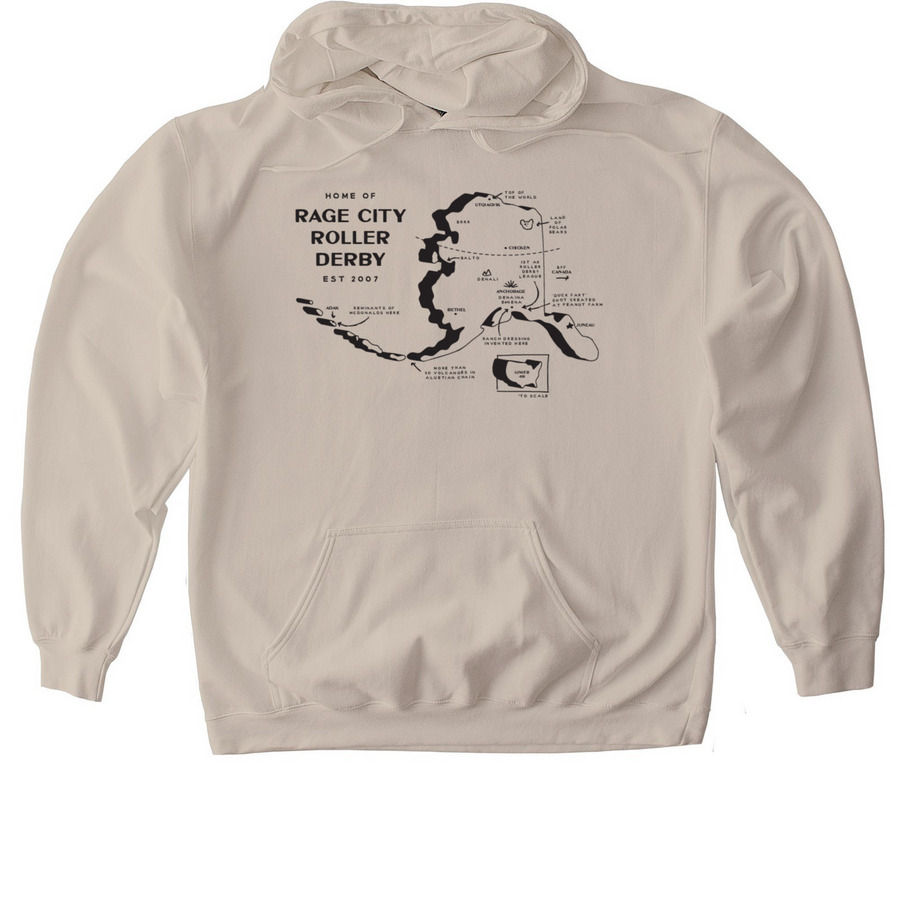 Rage City All Stars Tournament Travel, a Sand Gildan Softstyle Pullover Hoodie