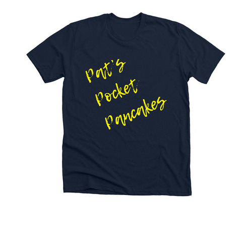 Pouch Pancakes, a Solid Navy Blend Premium Unisex Tee