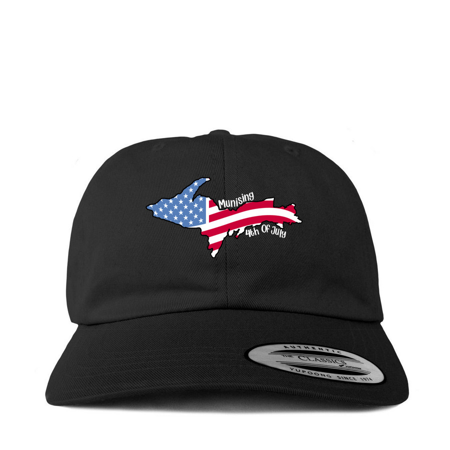 Munising 4th of July Baseball Hat, a Black Printed Classic Baseball Cap