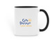 Camp Discovery Mug, a Black Two-Tone Ceramic Mug