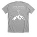 we can change the world with the love of God!, a Athletic Heather Premium Unisex Tee (back-view)