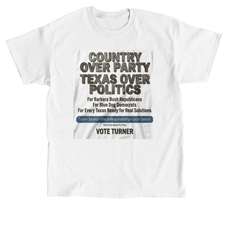 Country Over Party | Andrew Turner for HD-59, a White Classic Unisex Tee